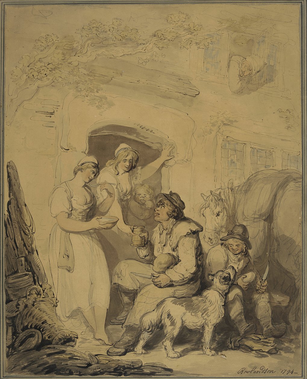 Una parada en la posada de Thomas Rowlandson