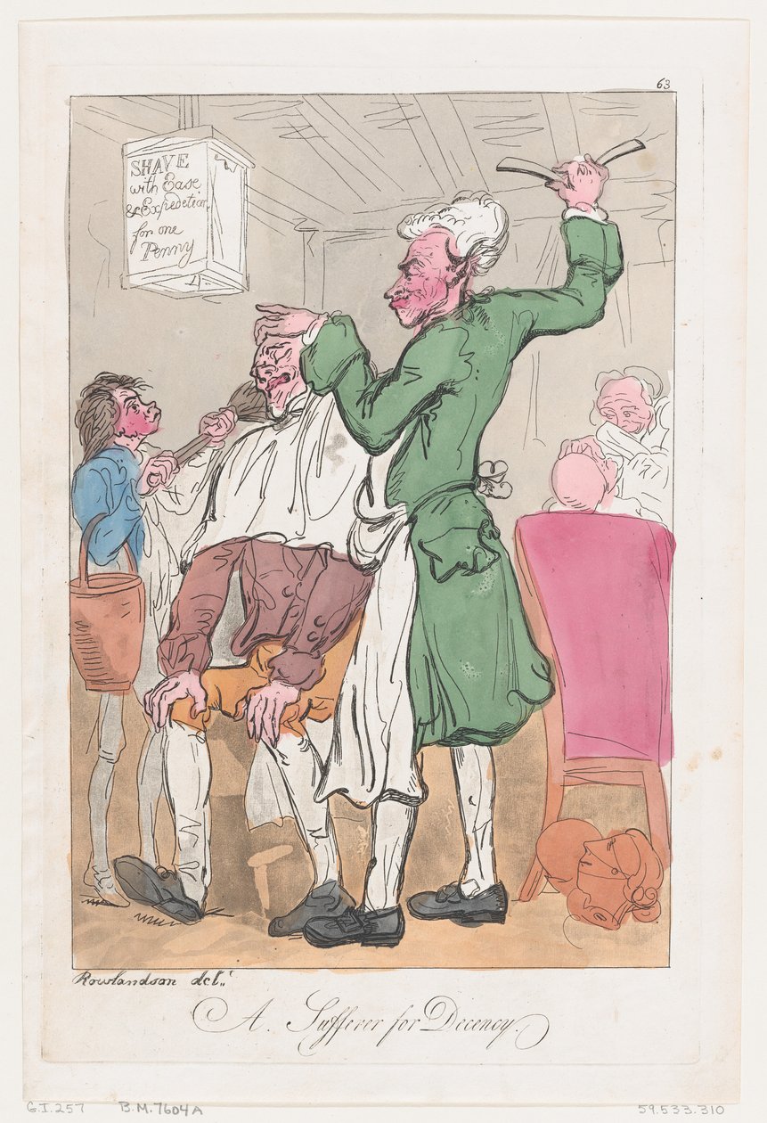 Un Sufridor por la Decencia, 20 de junio de 1789 de Thomas Rowlandson