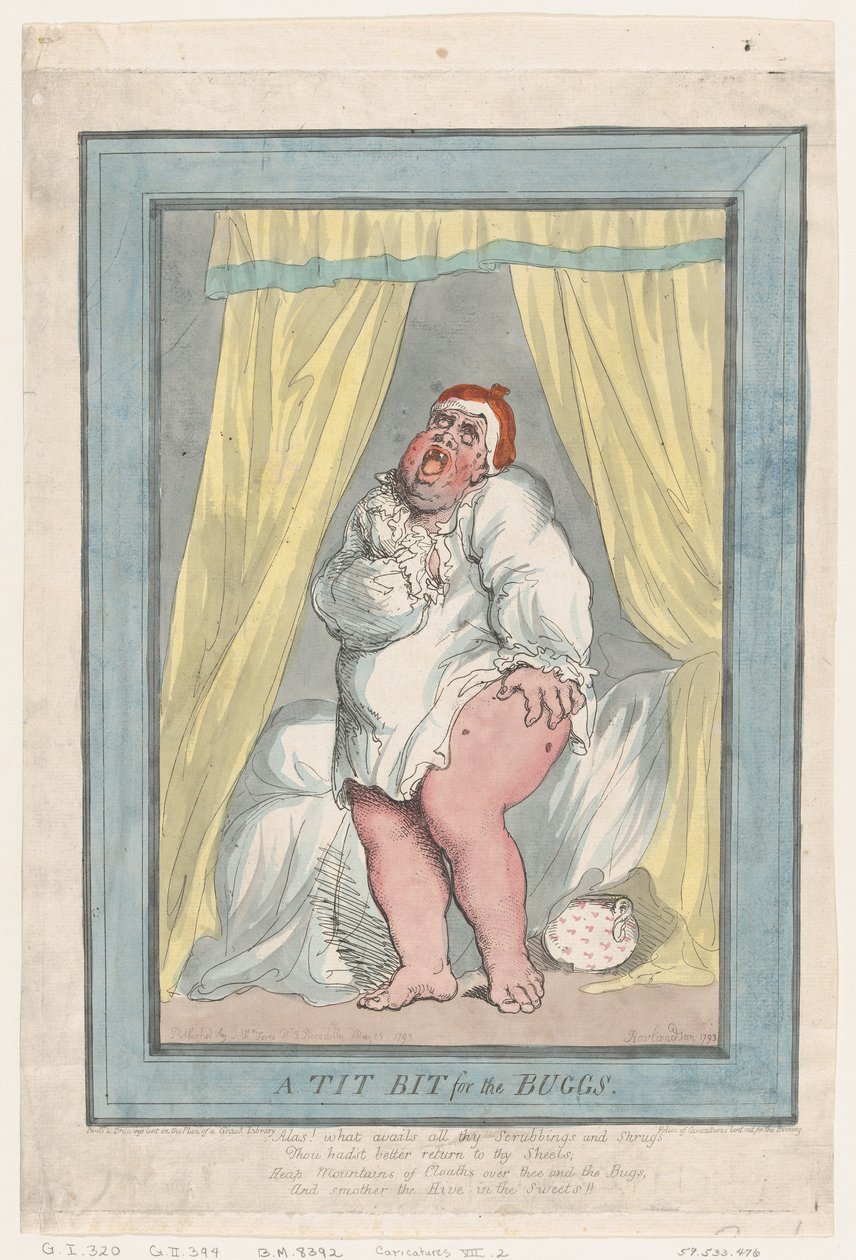 Un bocado para los bichos, 25 de mayo de 1793 de Thomas Rowlandson