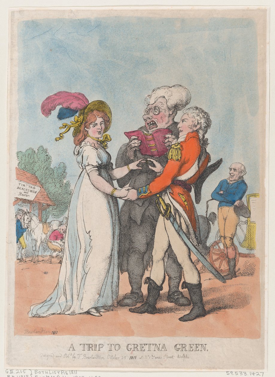 Un viaje a Gretna Green, 1803 de Thomas Rowlandson