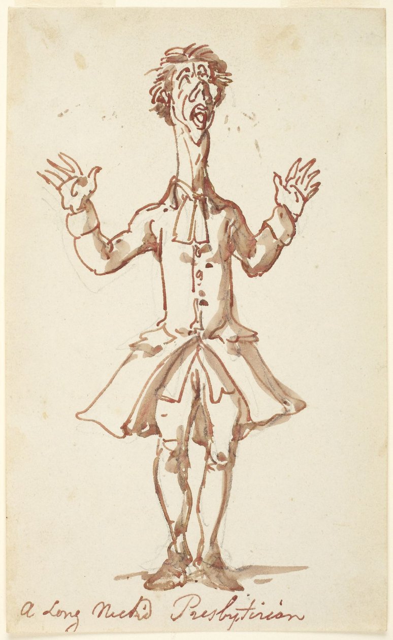 Un presbiteriano de cuello largo de Thomas Rowlandson