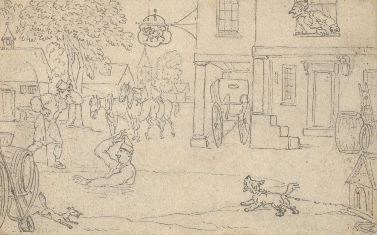 Dibujo del álbum de Thomas Rowlandson