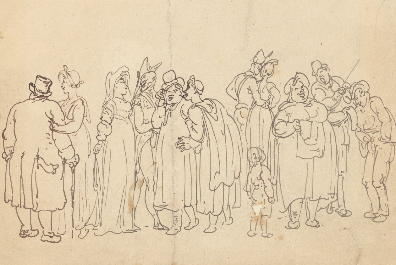 Dibujo del álbum de Thomas Rowlandson