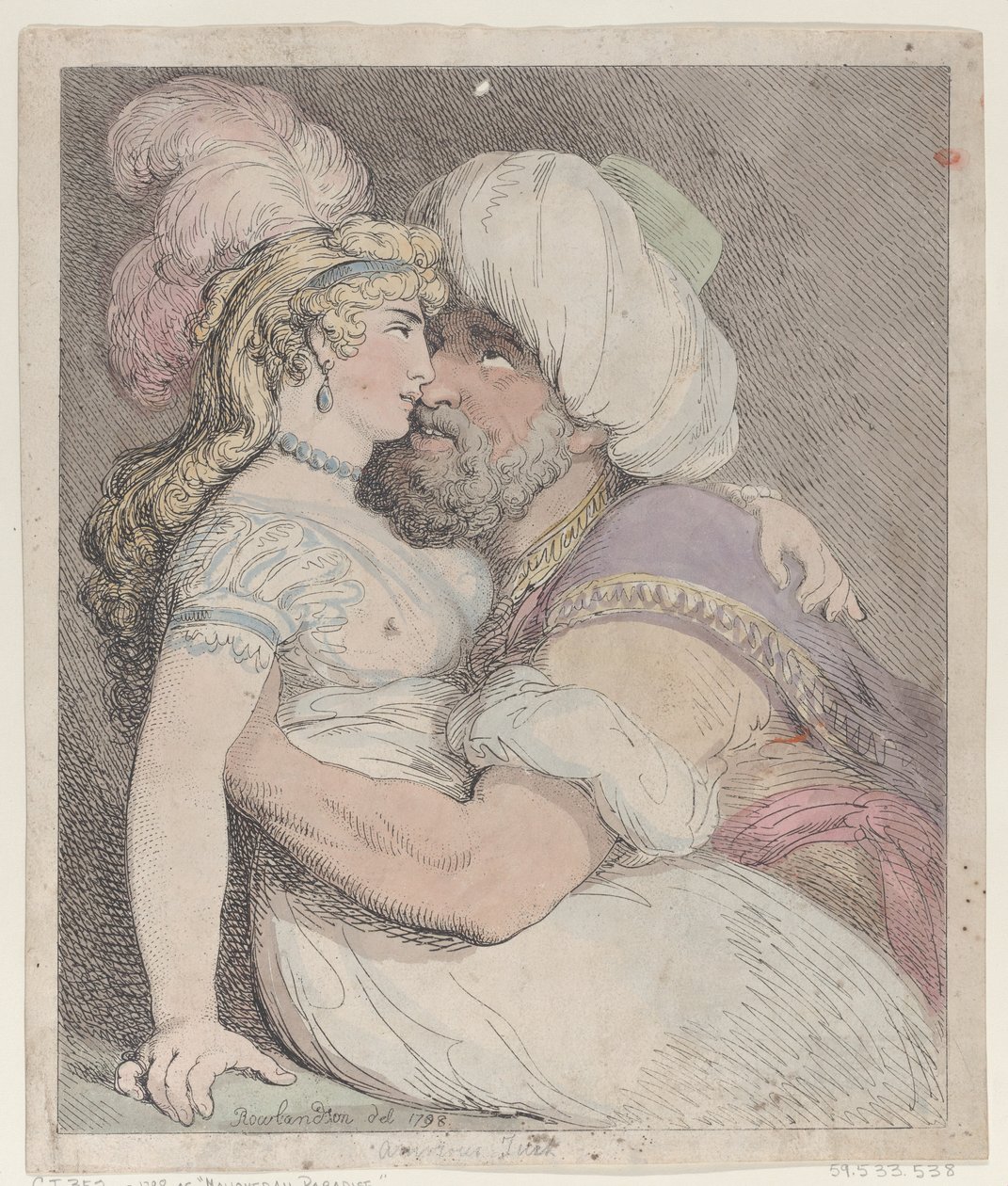 Un turco enamorado de Thomas Rowlandson