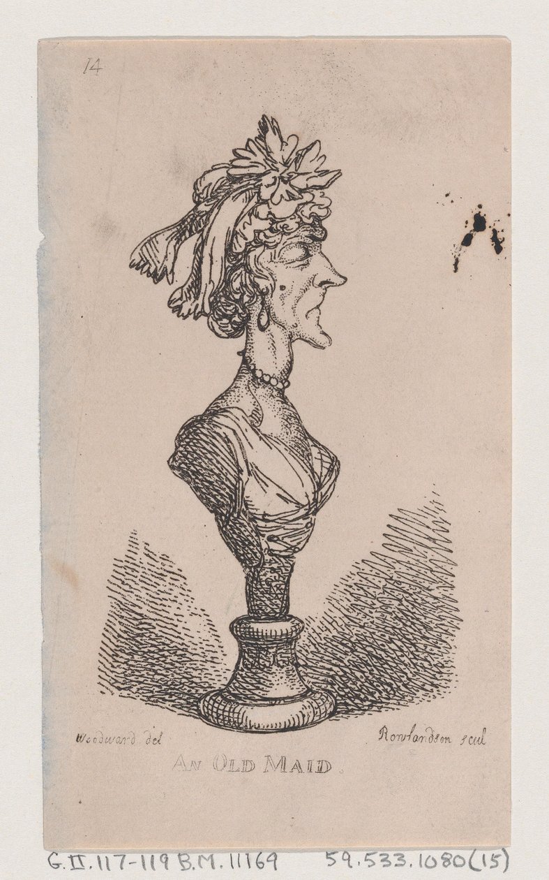 Una solterona de Thomas Rowlandson