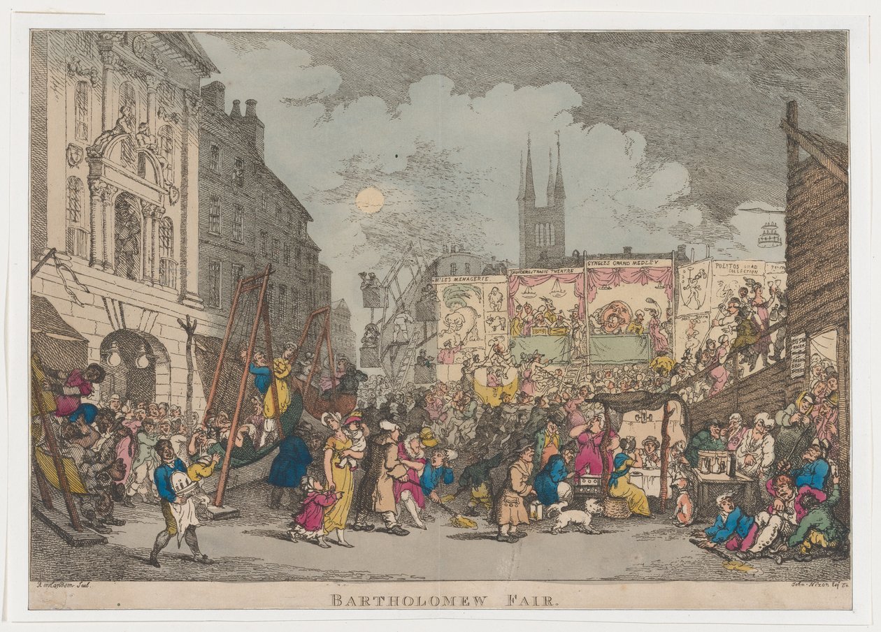 Feria de San Bartolomé, 1807 de Thomas Rowlandson