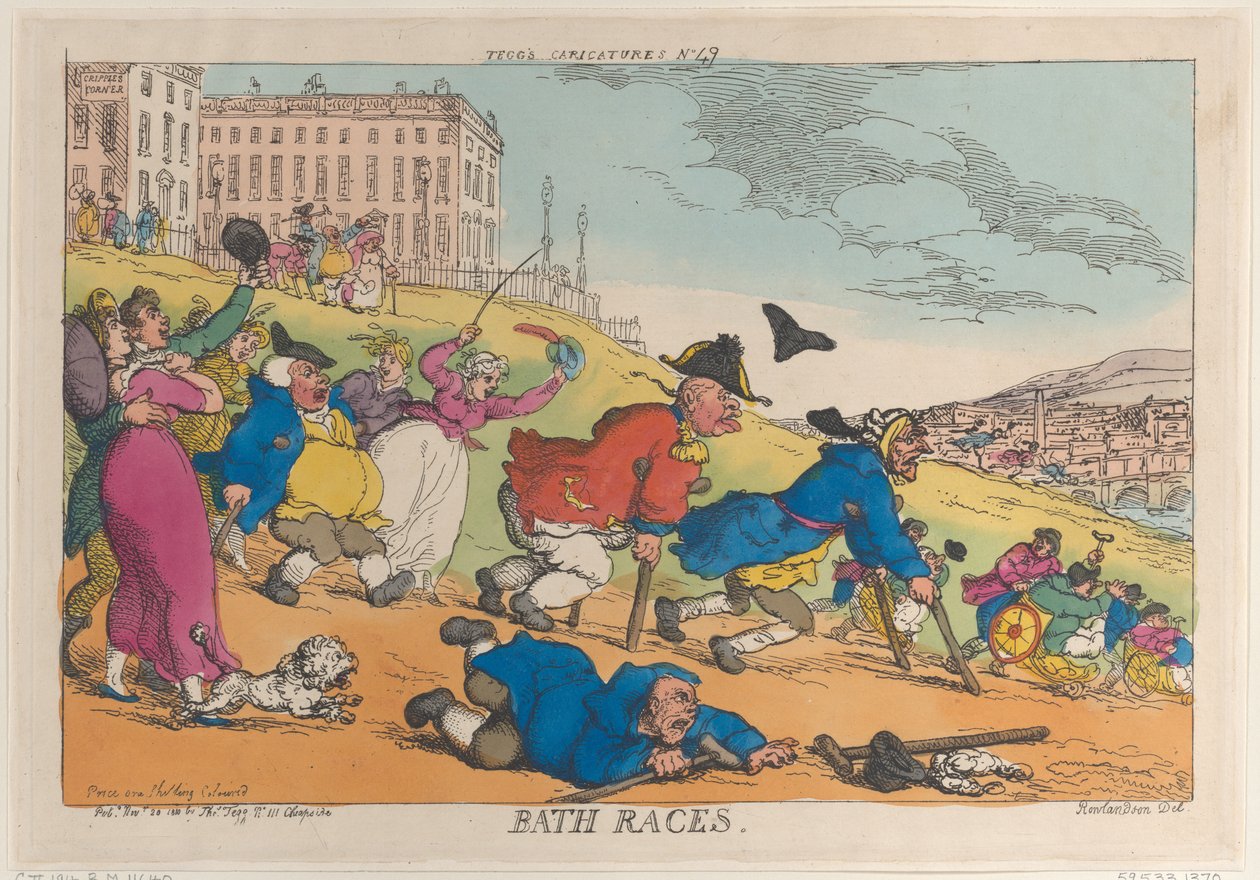 Carreras de Bath, 20 de noviembre de 1810 de Thomas Rowlandson