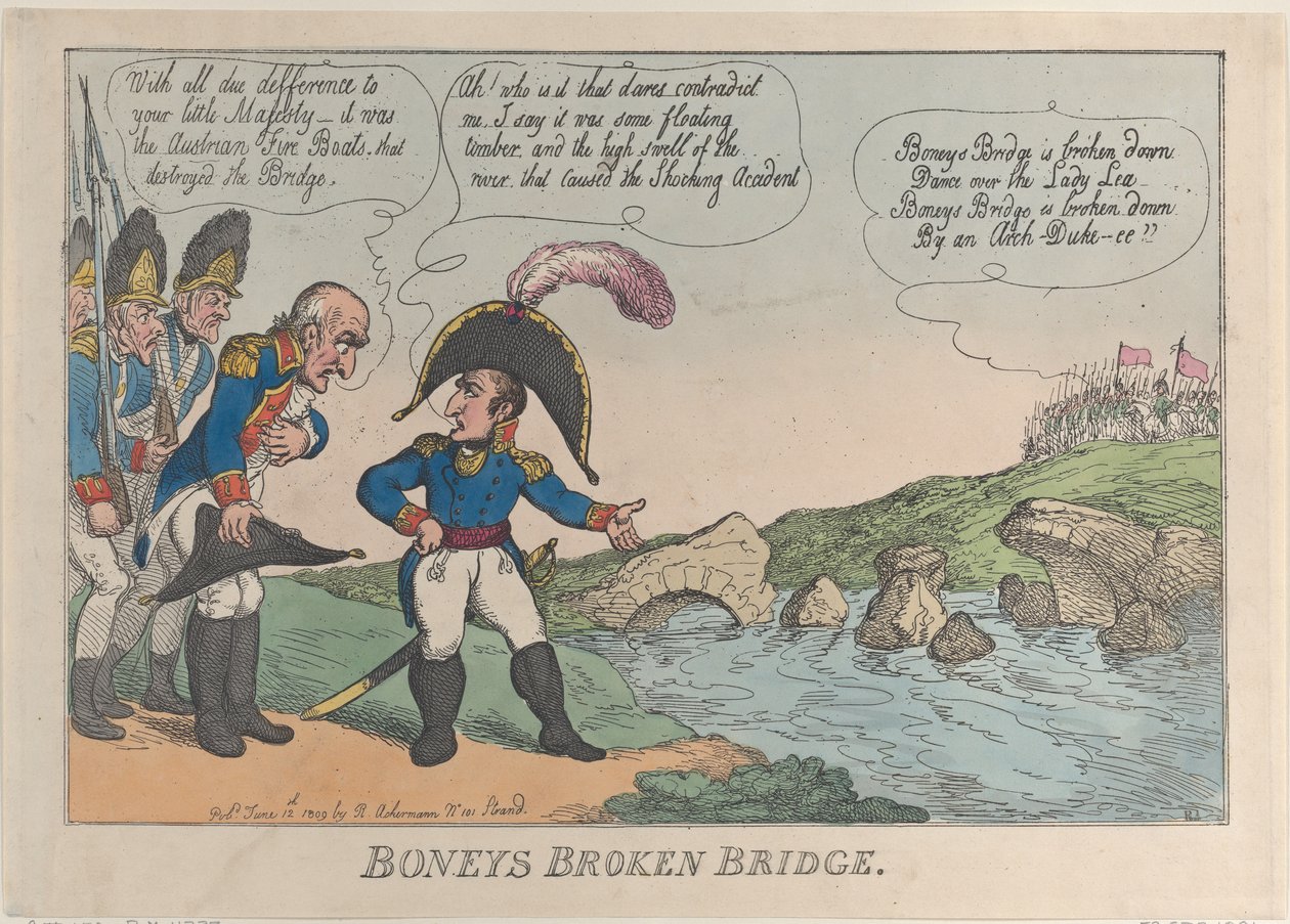 El Puente Roto de Boney, 12 de junio de 1809 de Thomas Rowlandson