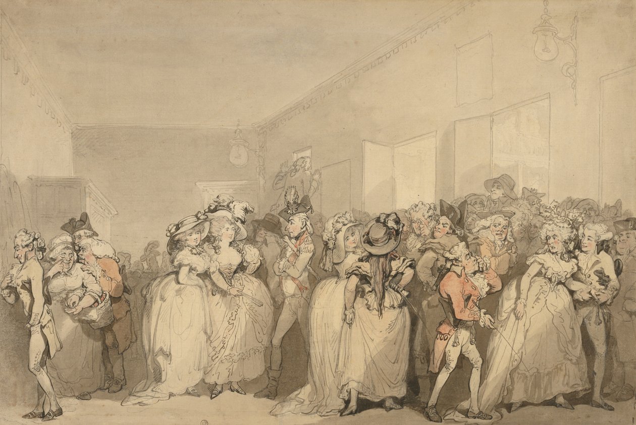 Tumbonas Box-Lobby de Thomas Rowlandson