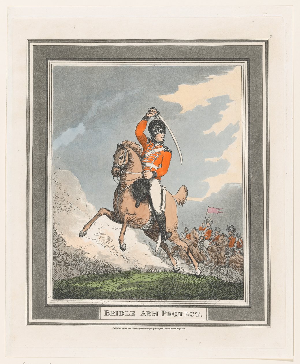 Protección del brazo de la brida, 1 de septiembre de 1798 de Thomas Rowlandson