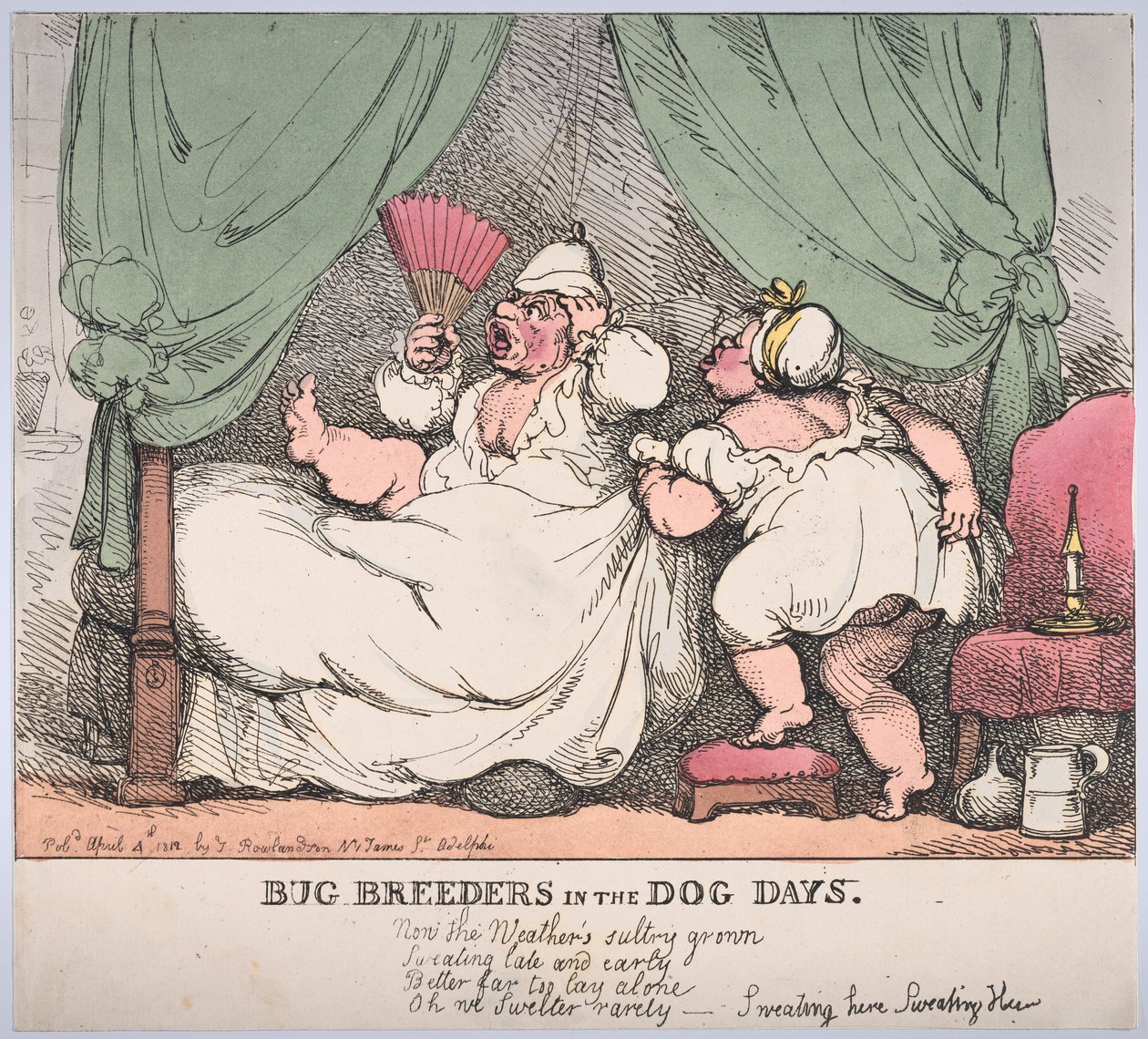 Criadores de insectos en los días de perros de Thomas Rowlandson