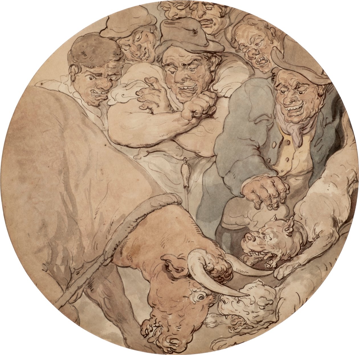 Bull Baiting 1810s (litografía) de Thomas Rowlandson
