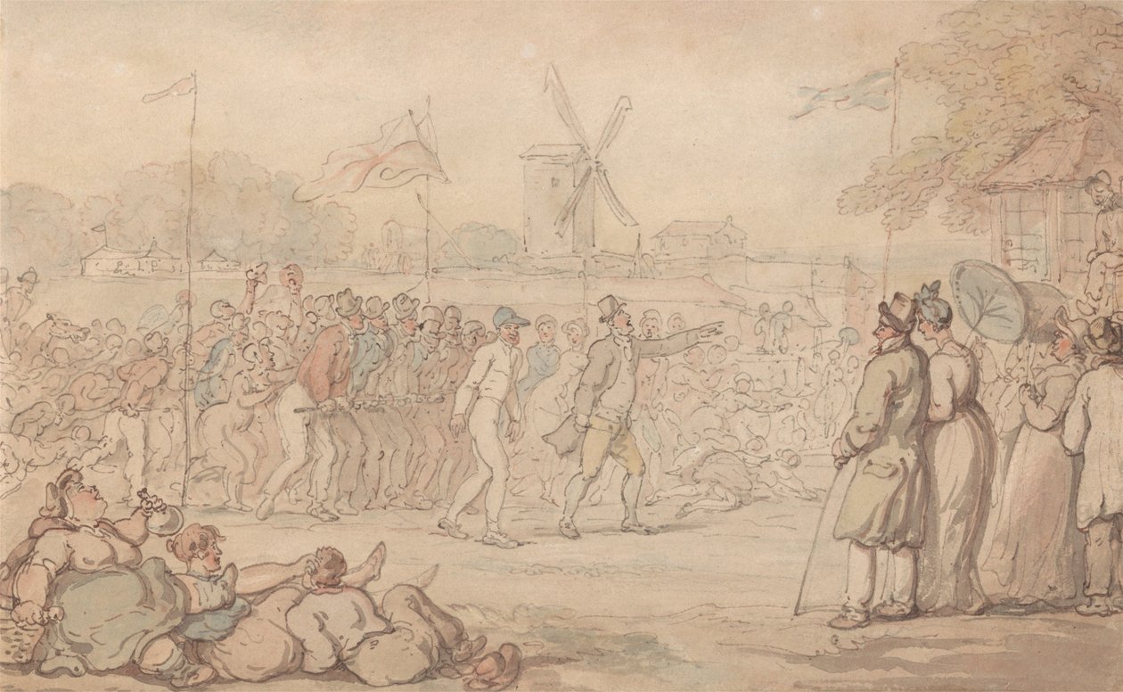 La carrera de rally del capitán Barclay: la llegada de Thomas Rowlandson