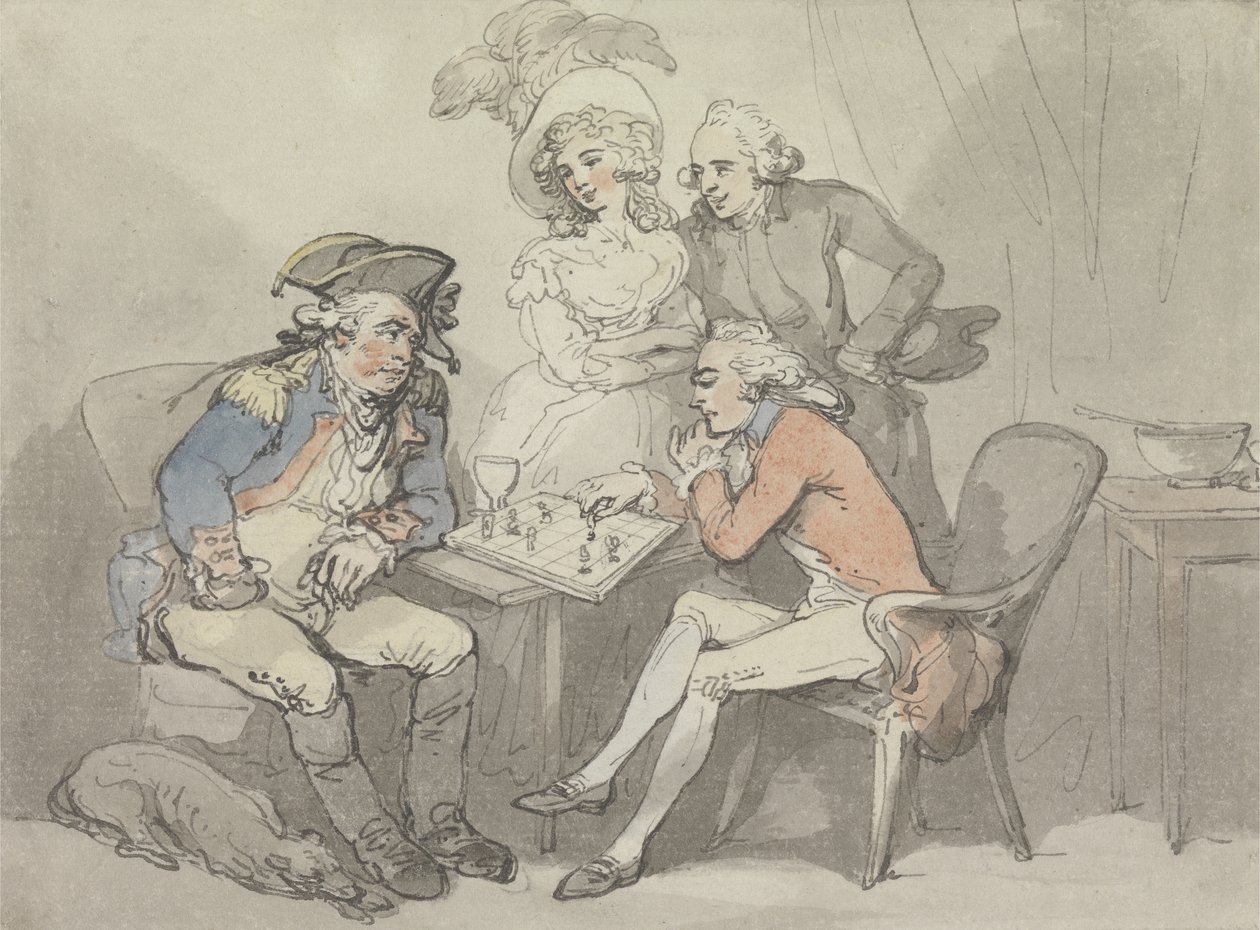 Jaque Mate, c.1790 de Thomas Rowlandson