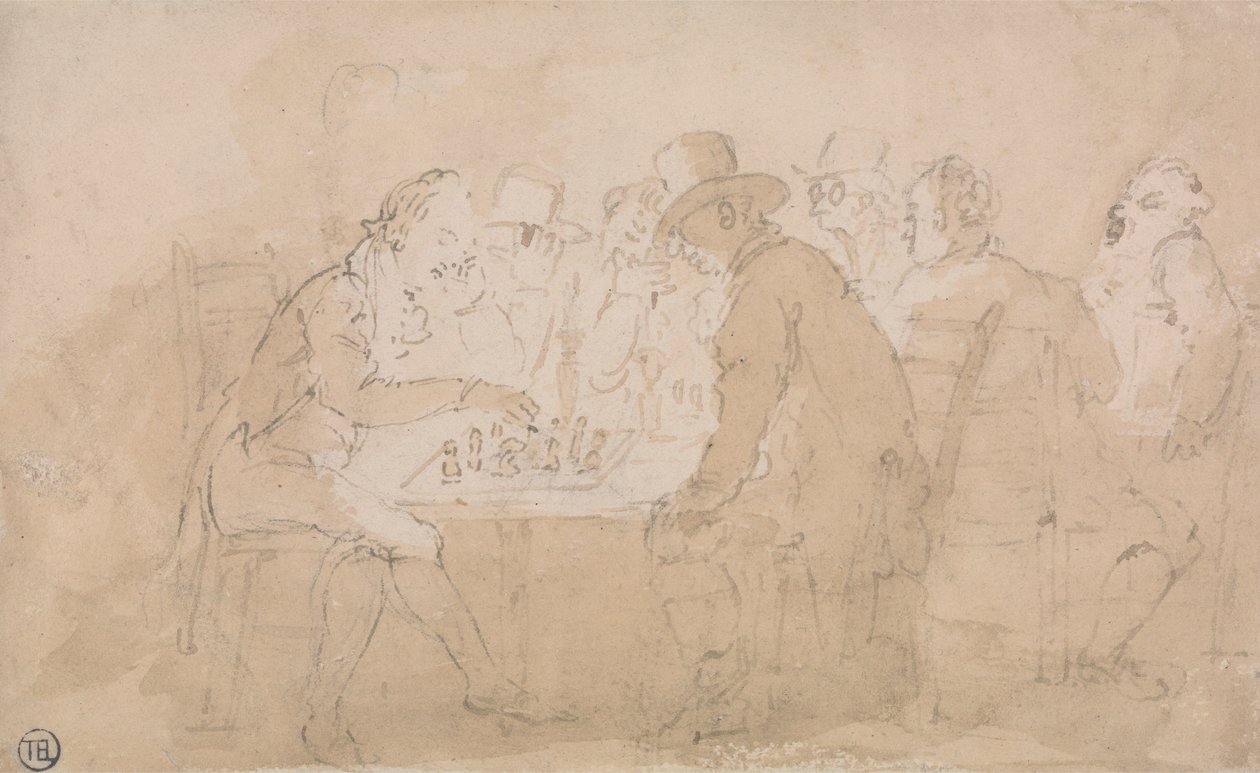 Ajedrecistas de Thomas Rowlandson