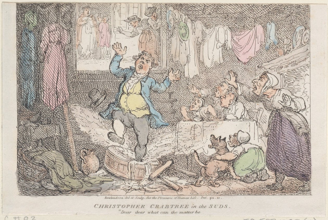 Christopher Crabtree en la espuma: Querido, querido, ¿qué puede ser? de Thomas Rowlandson