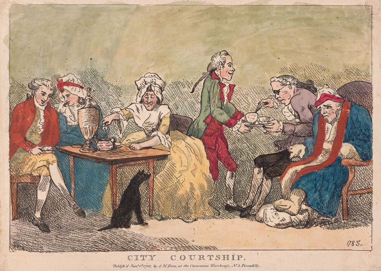 Cortejo en la Ciudad de Thomas Rowlandson