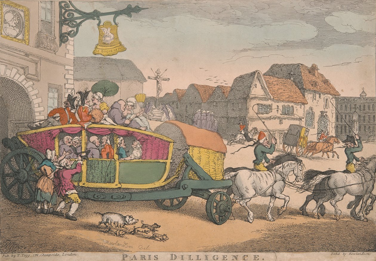 Entrenamiento: Paris Diligence de Thomas Rowlandson