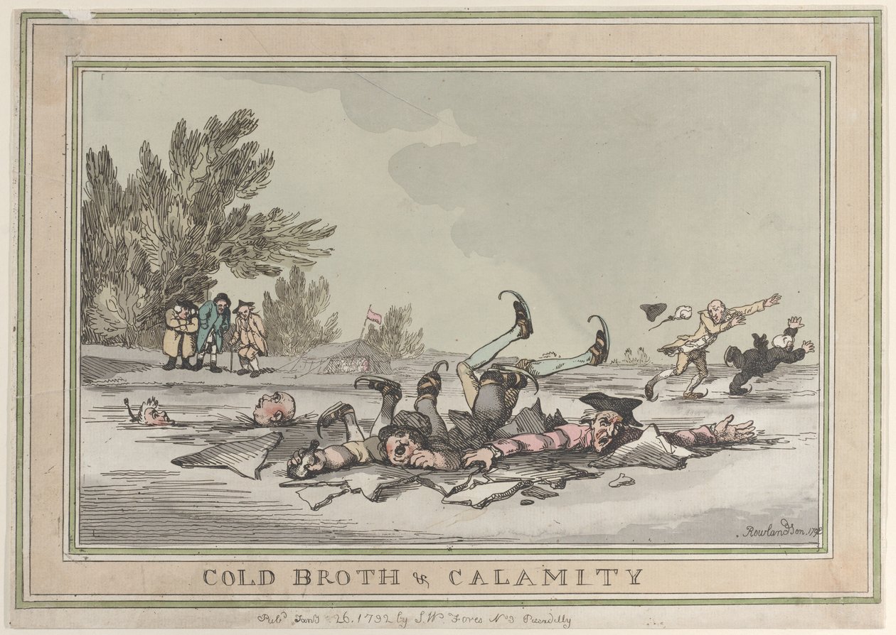 Caldo frío y calamidad, 26 de enero de 1792 de Thomas Rowlandson