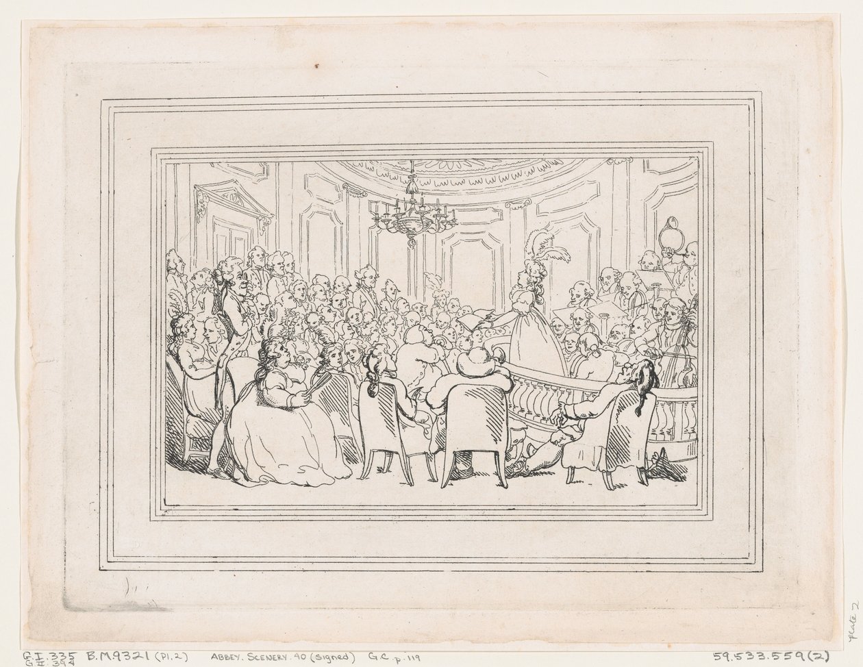 Las delicias del baño, lámina 2 de Thomas Rowlandson