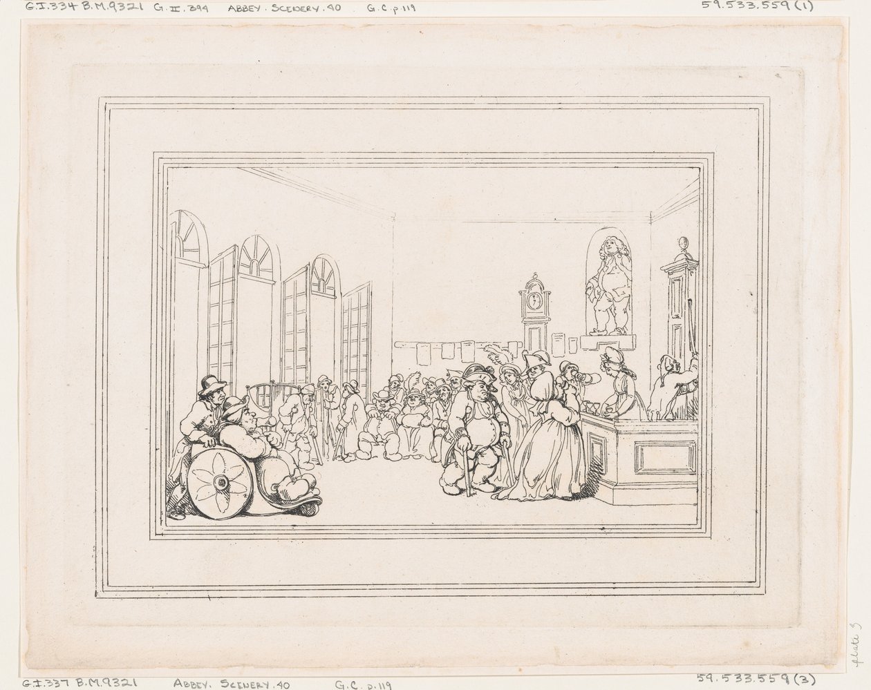 Comodidades de Bath, Placa 3 de Thomas Rowlandson