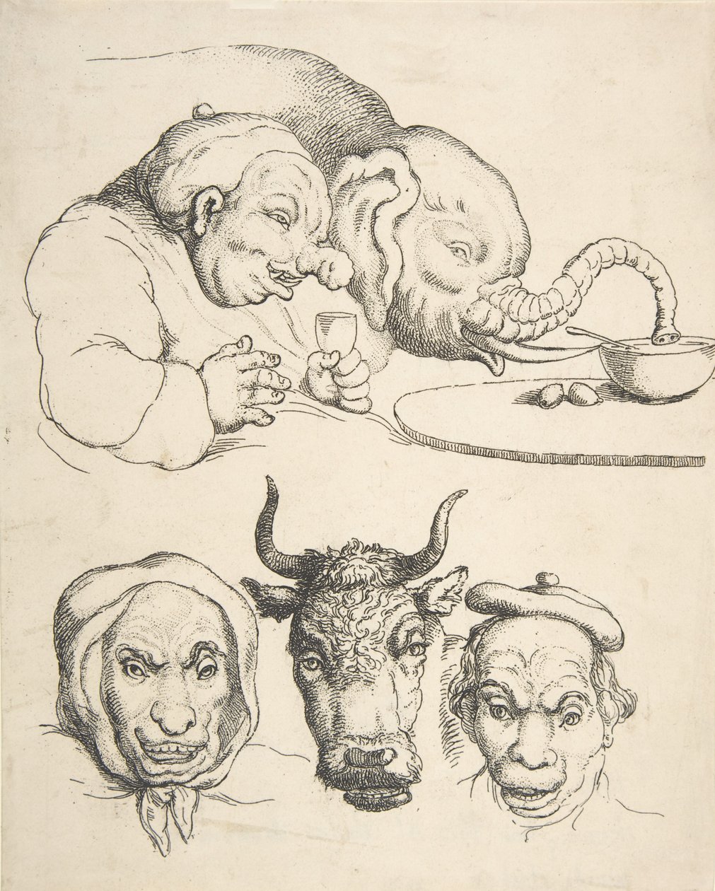 Anatomía comparativa, 1800-25 de Thomas Rowlandson