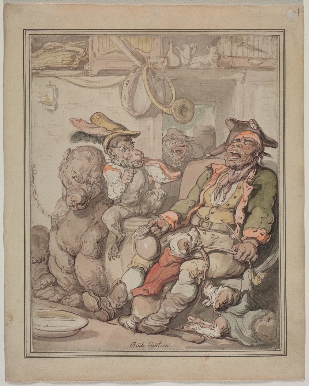 Estudio de anatomía comparativa, c. 1810-1820 de Thomas Rowlandson