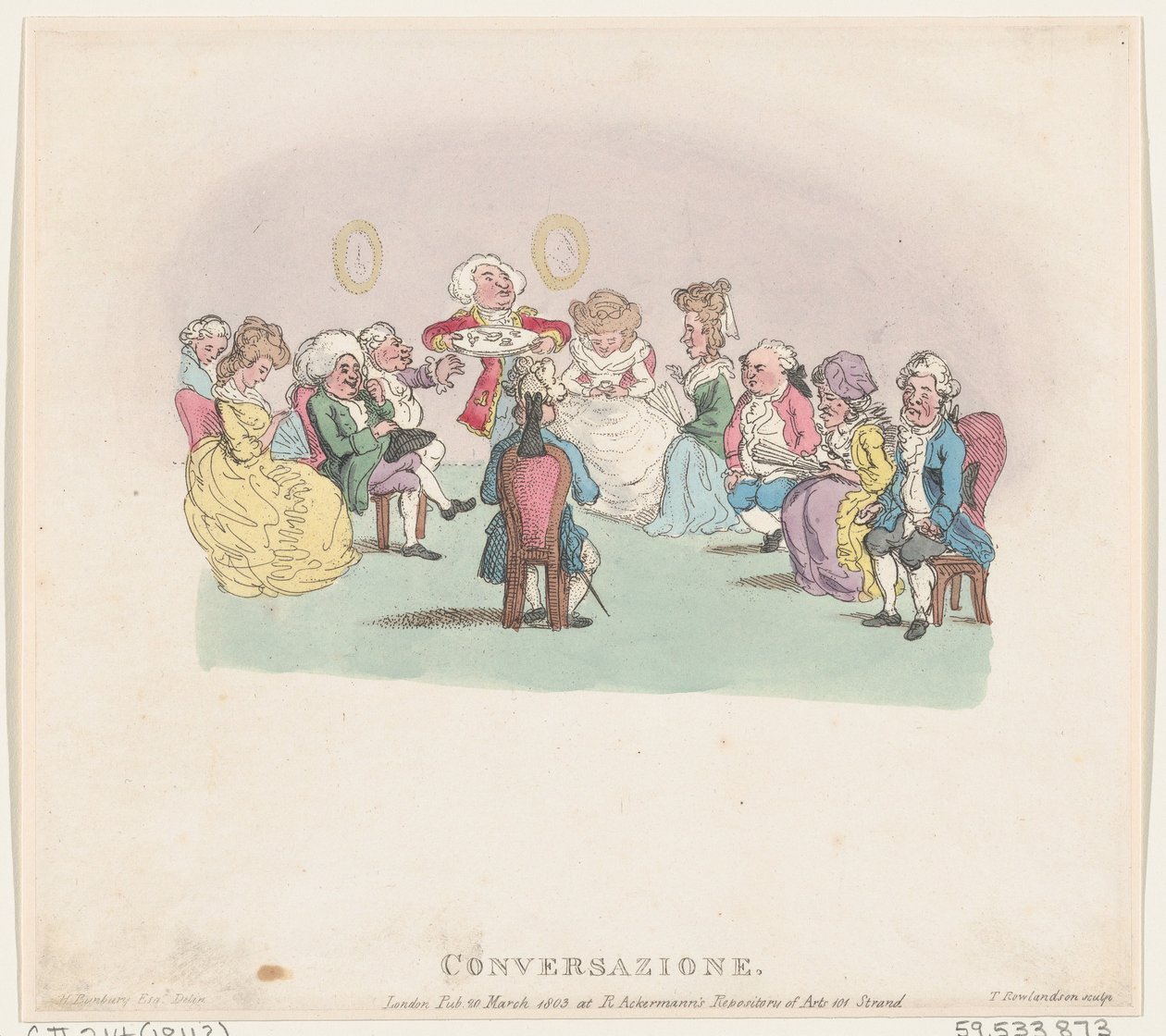 Conversación, 20 de marzo de 1803 de Thomas Rowlandson