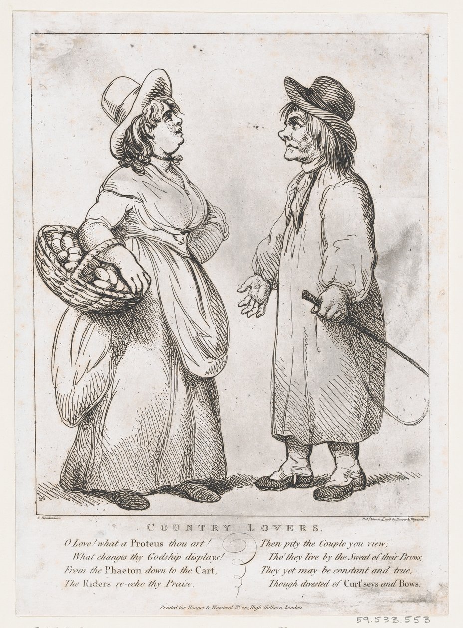 Amantes del campo, 15 de marzo de 1798 de Thomas Rowlandson