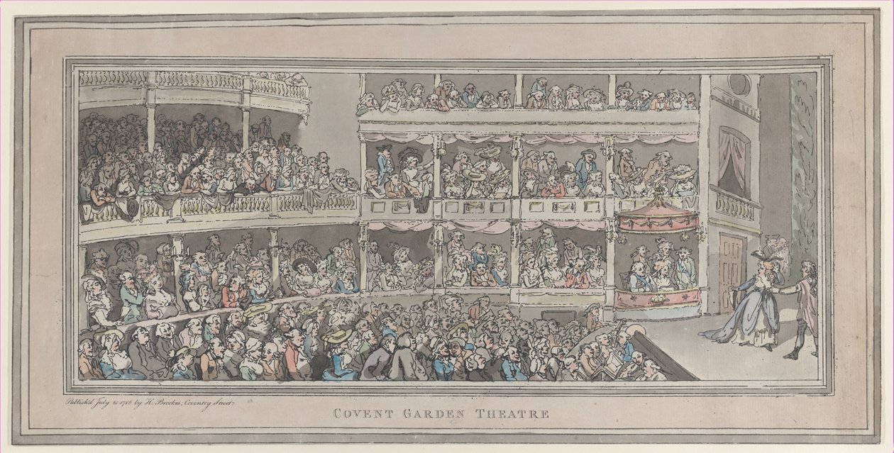 Teatro de Covent Garden, 20 de julio de 1786 de Thomas Rowlandson