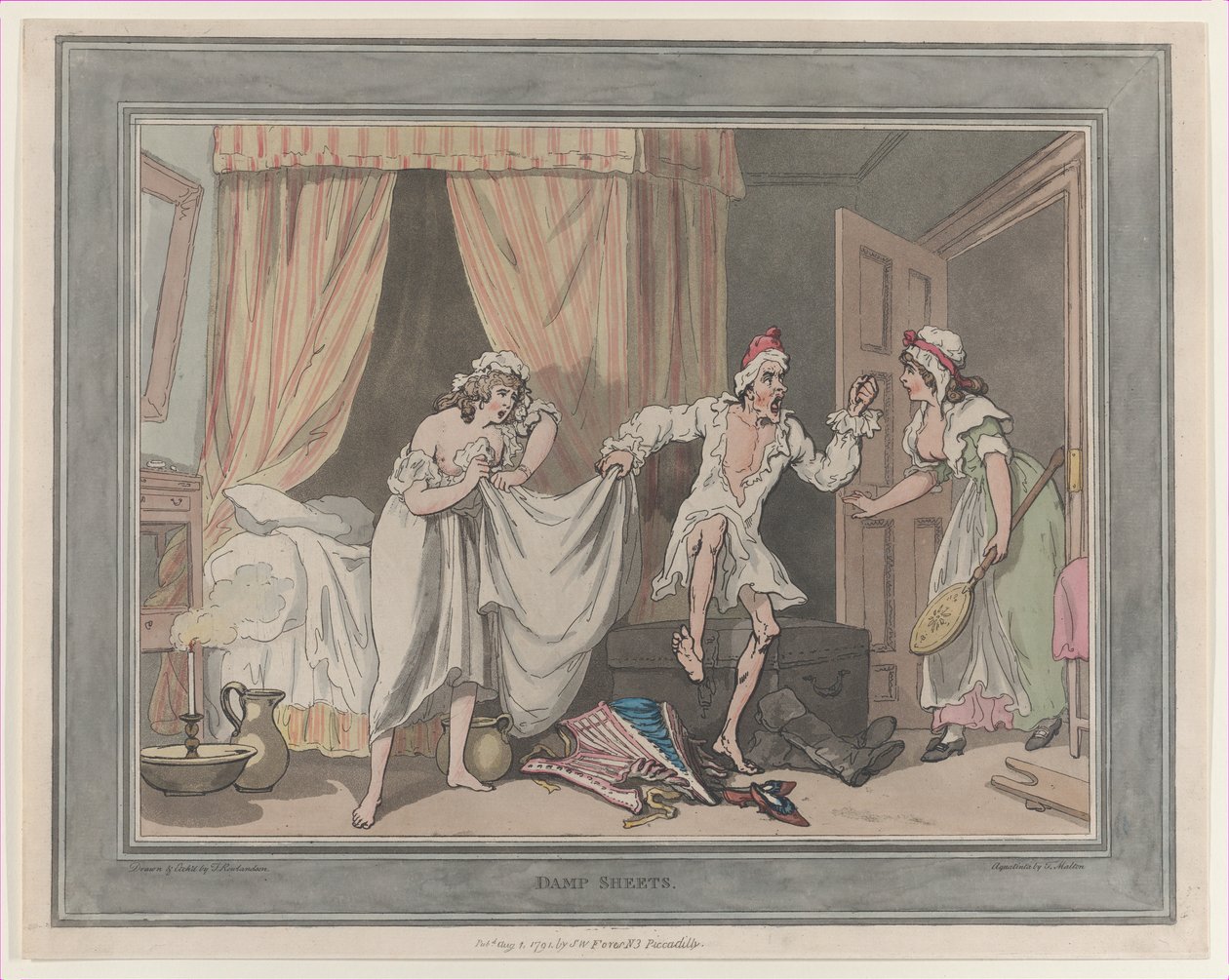 Sábanas Húmedas de Thomas Rowlandson