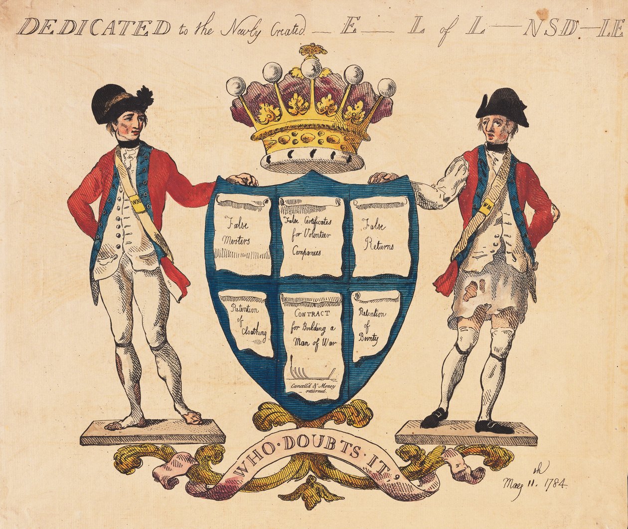 Dedicado al Recién Creado Conde de Lonsdale de Thomas Rowlandson