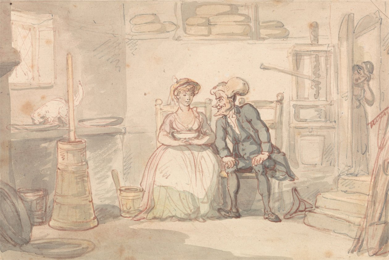 Dr. Syntax y Dairymaid de Thomas Rowlandson