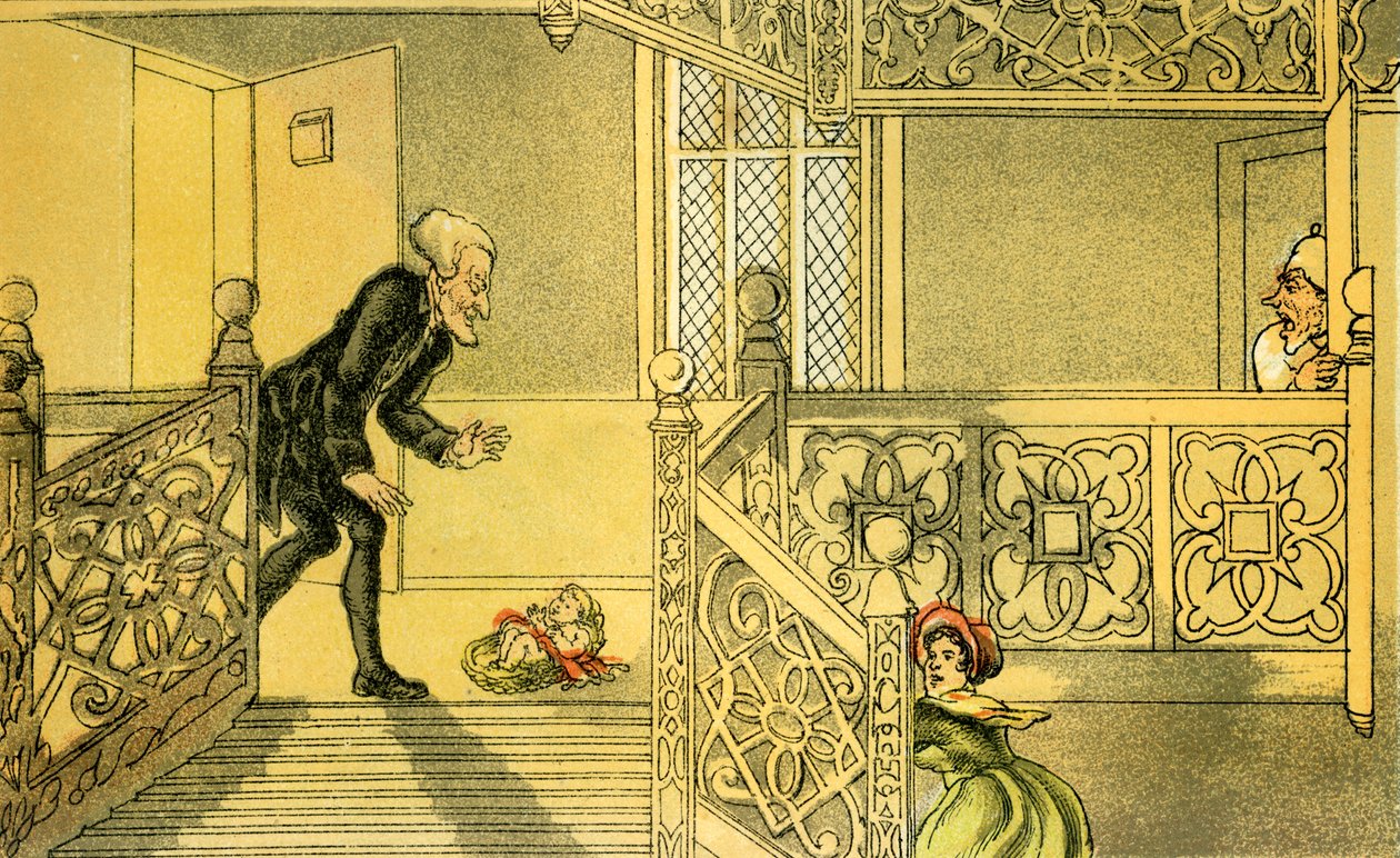 El Dr. Syntax y el expósito de Thomas Rowlandson
