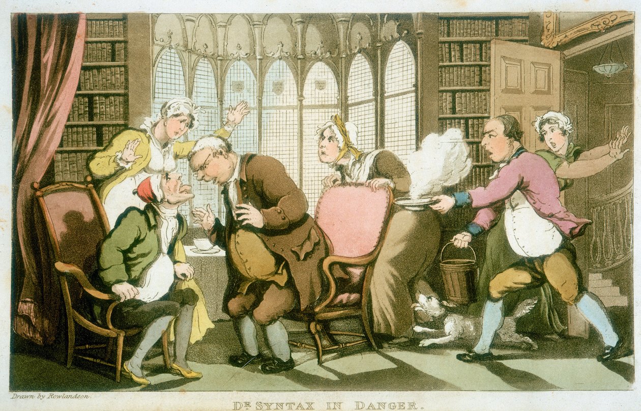 El Dr. Syntax en peligro, 1820 de Thomas Rowlandson