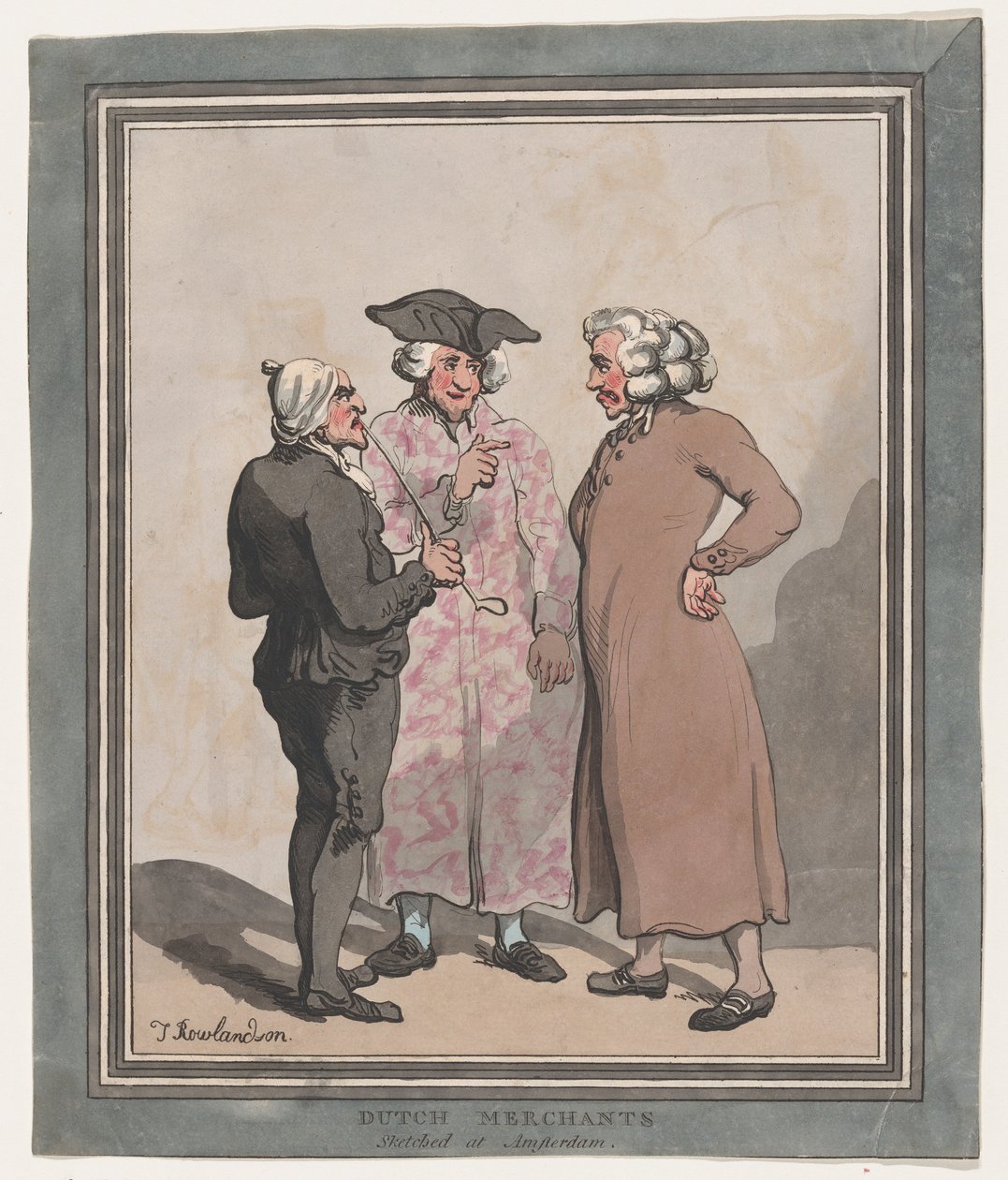 Comerciantes holandeses dibujados en Ámsterdam, 1796-97 de Thomas Rowlandson