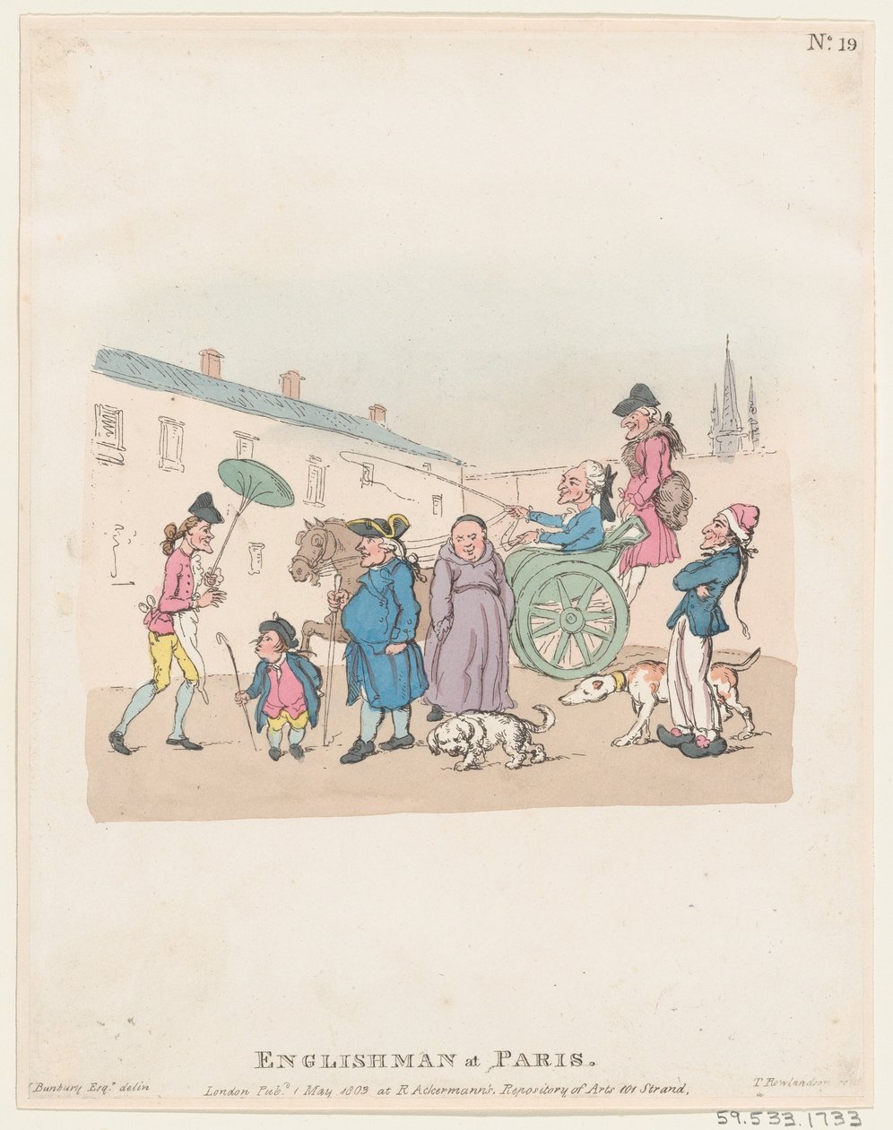 Inglés en París de Thomas Rowlandson