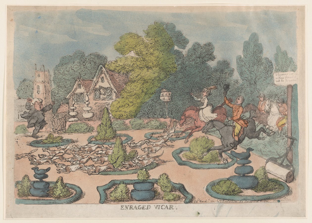 Vicario enfurecido, 1 de marzo de 1807 de Thomas Rowlandson
