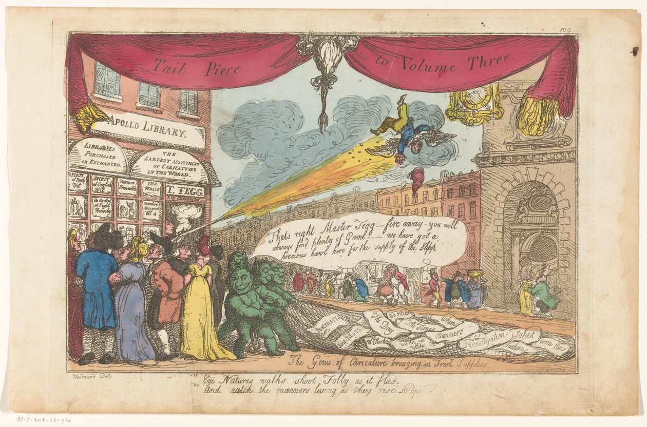Escaparate de la editorial Thomas Tegg en Londres de Thomas Rowlandson