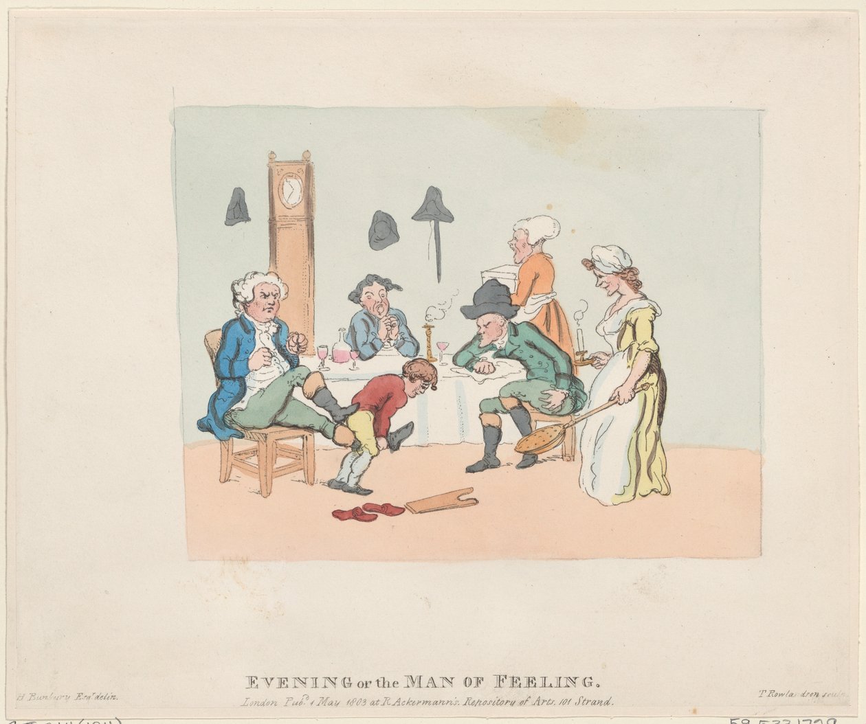 Tarde, o, el hombre de sentimientos de Thomas Rowlandson