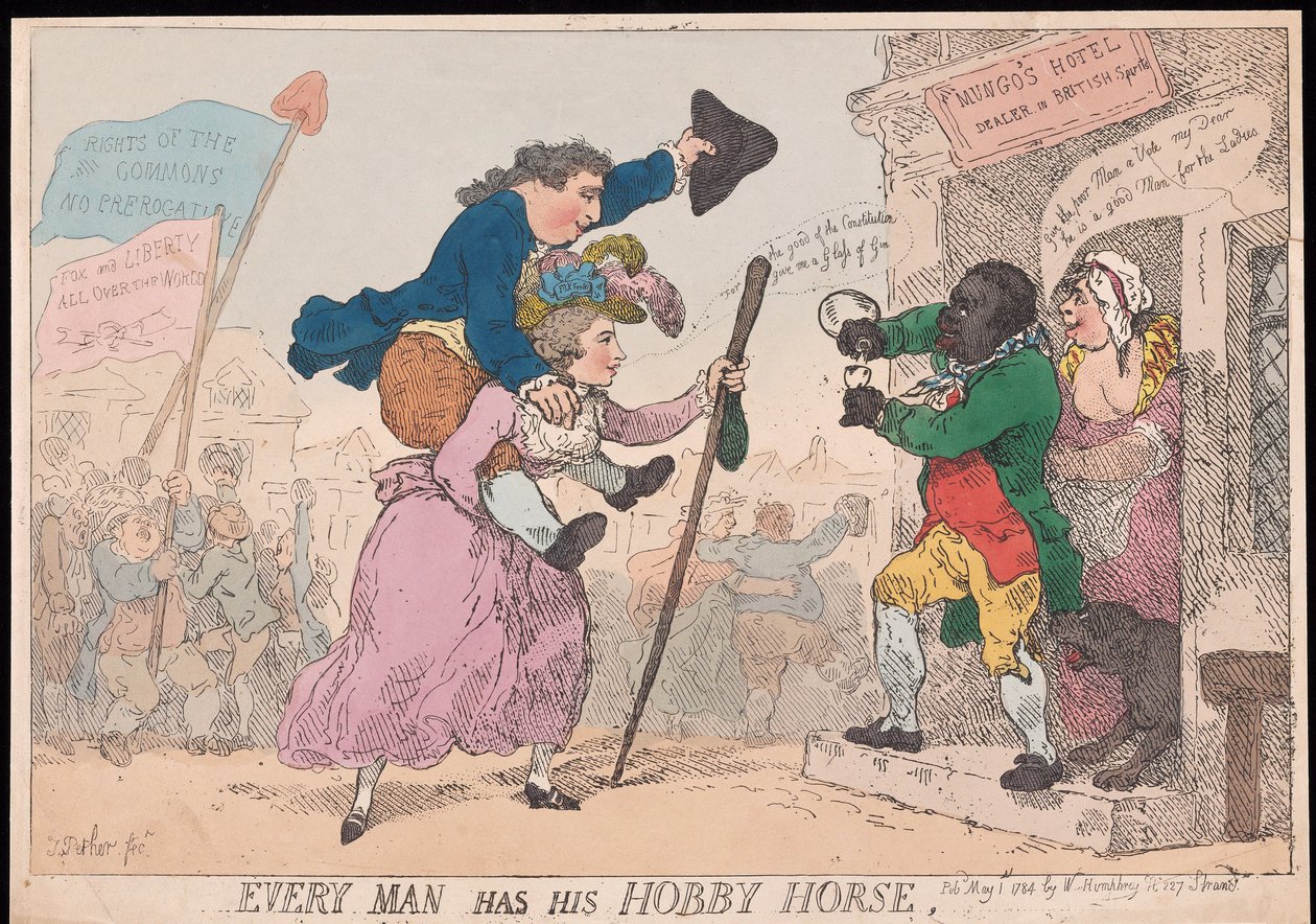 Cada Hombre Tiene su Caballo de Batalla de Thomas Rowlandson