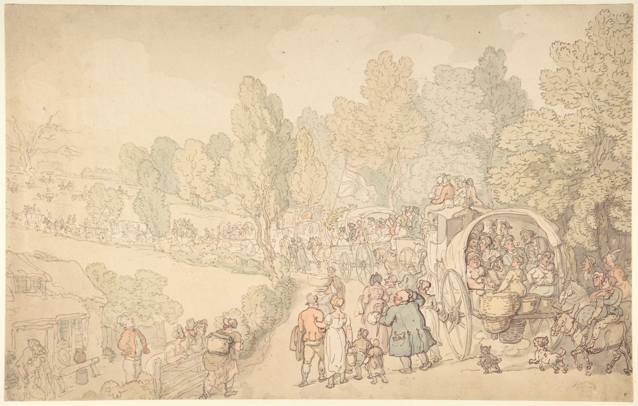 Feria de Fairlop, Essex de Thomas Rowlandson