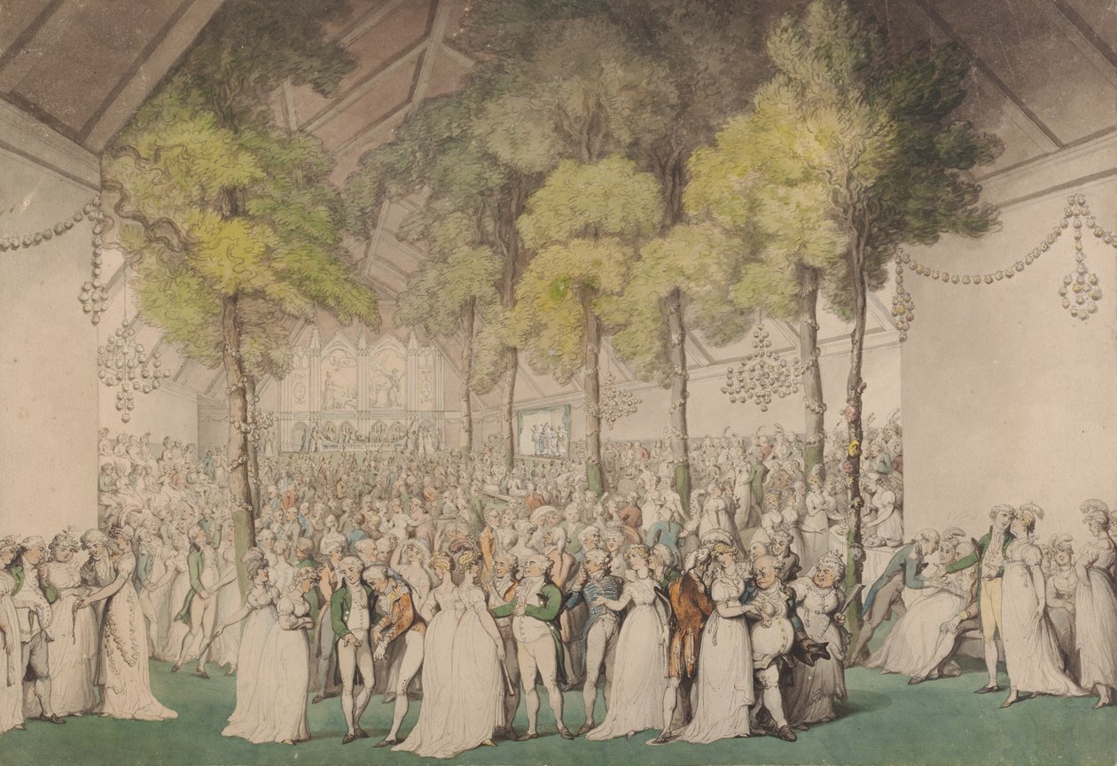 Fiesta en Boodles Club, Ranelagh, en honor a Jorge III de Thomas Rowlandson