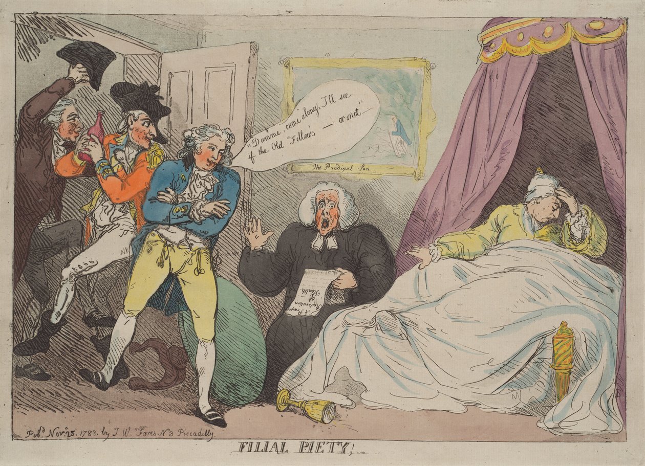 Piedad filial de Thomas Rowlandson