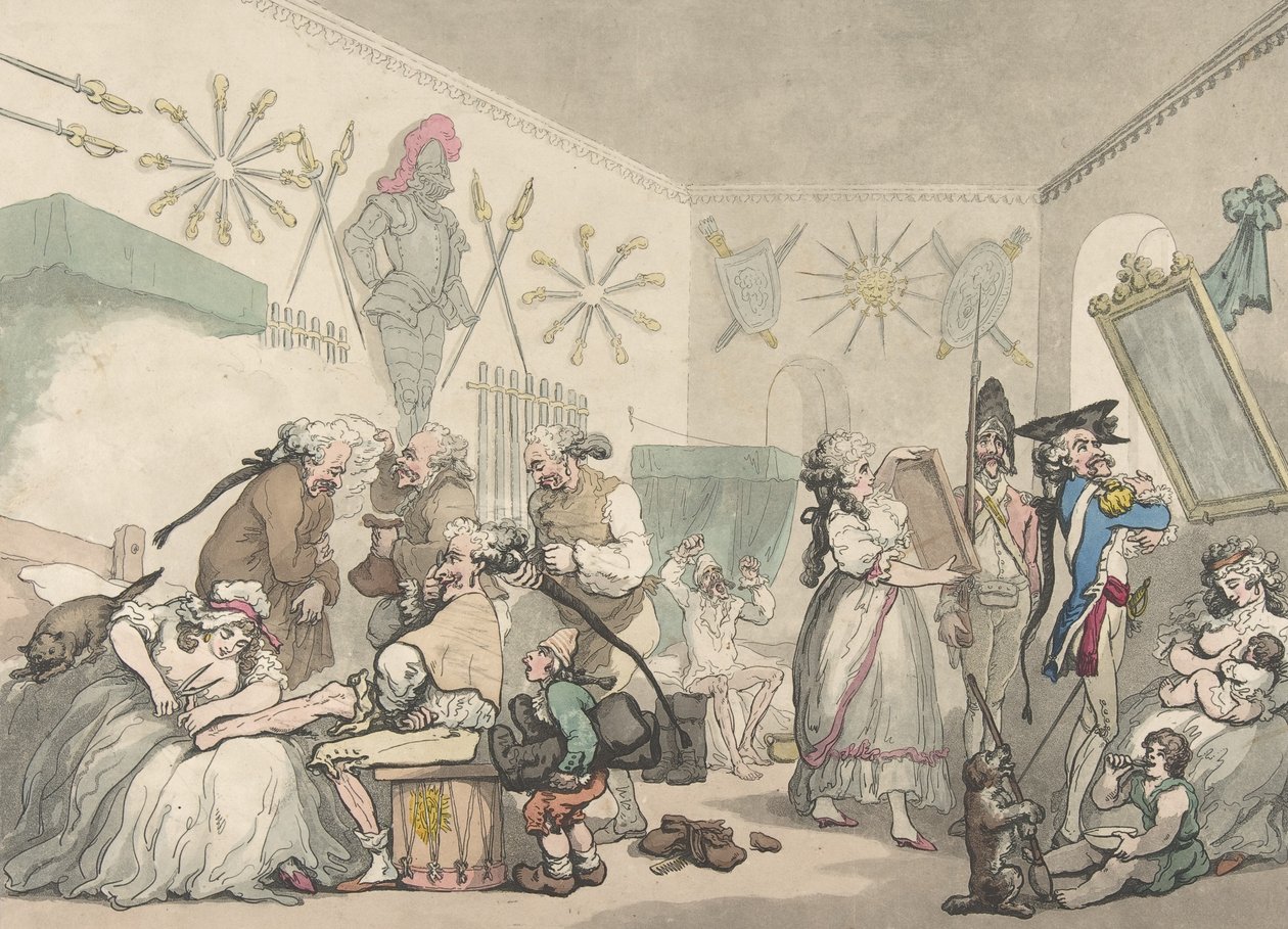 Cuarteles franceses, 12 de agosto de 1791 de Thomas Rowlandson