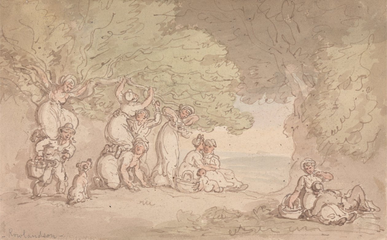 Recolección de fruta y frutos secos de Thomas Rowlandson