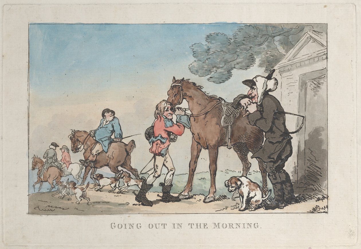 Saliendo por la Mañana, 1787 de Thomas Rowlandson