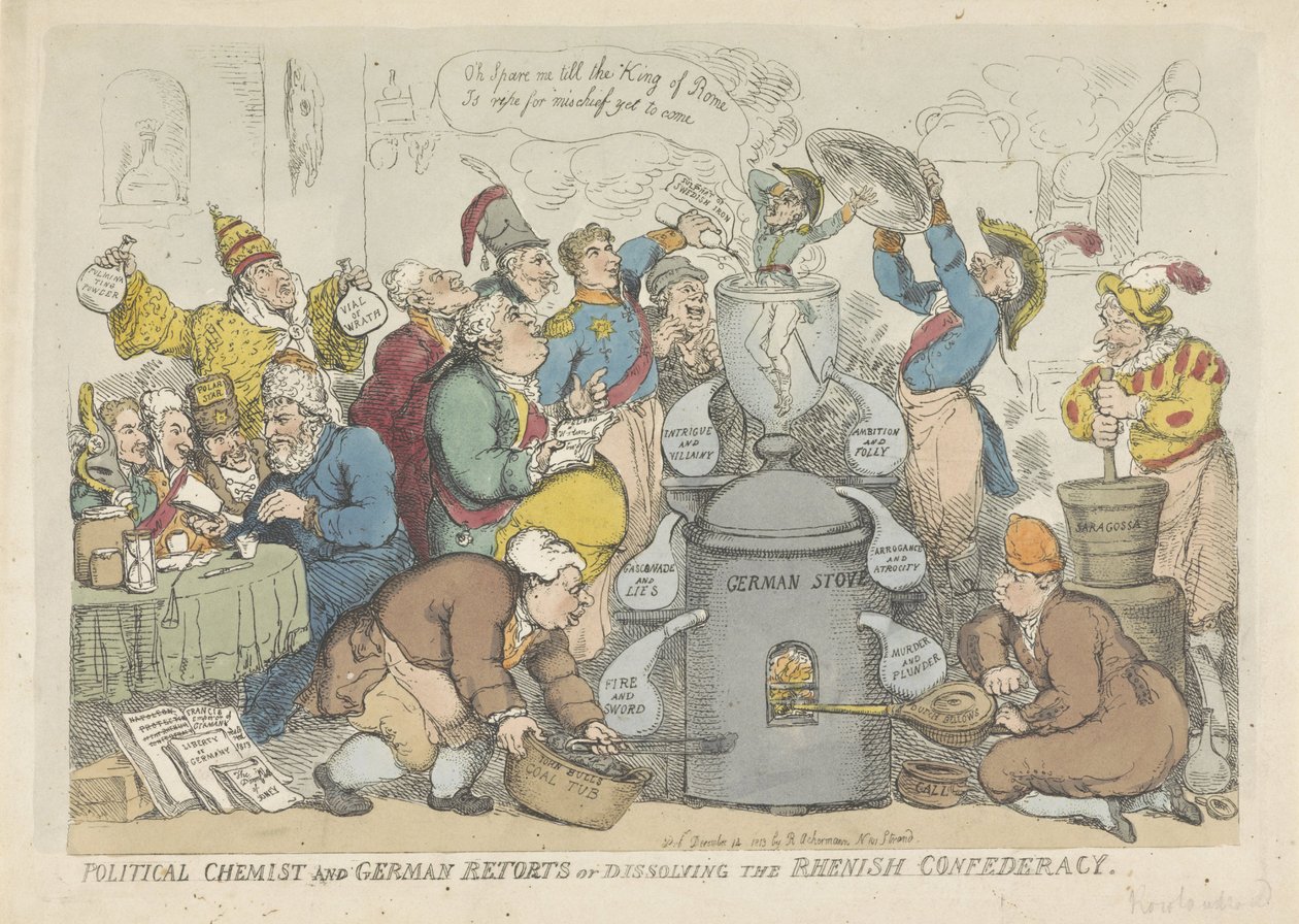 La disolución de la Rijnbond, 1813 de Thomas Rowlandson