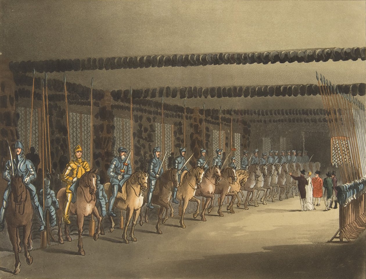 Armería de Caballos, Torre de Londres, 1 de noviembre de 1809 de Thomas Rowlandson