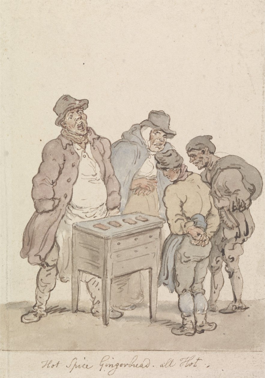Pan de jengibre picante, muy picante de Thomas Rowlandson